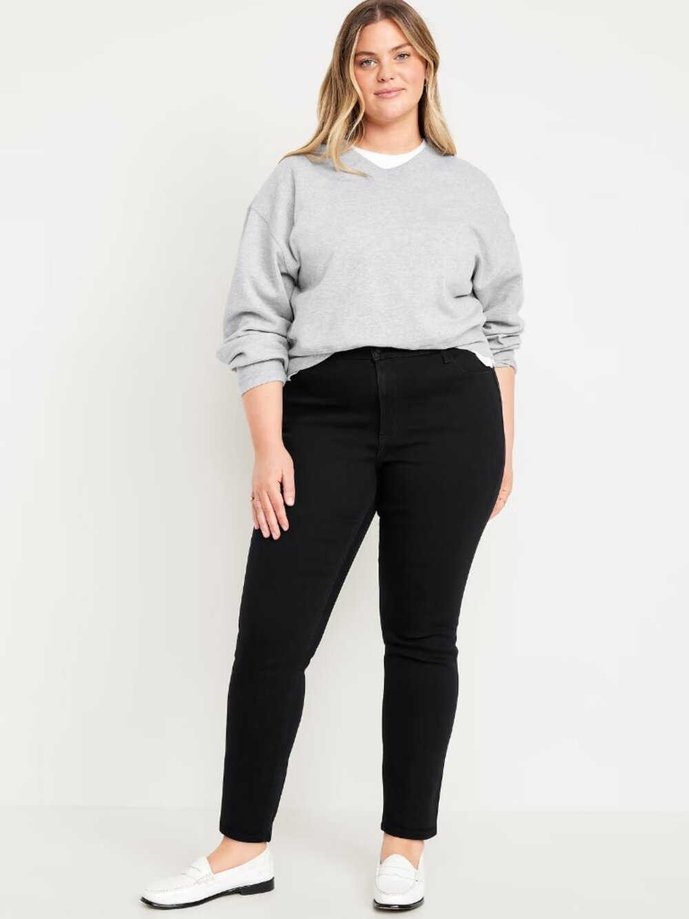 Old Navy WOW High Waisted Straight Leg Black Jeans - 20 SHORT